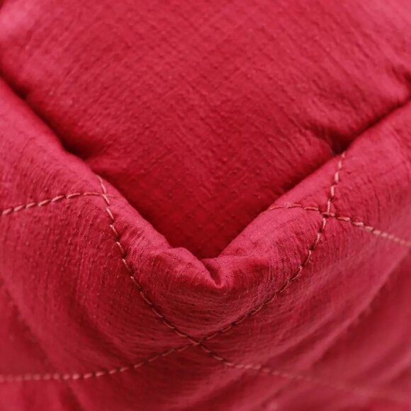 CHANEL COCO Mark Backpack Daypack Matelasse Red Nylon Women main image 9